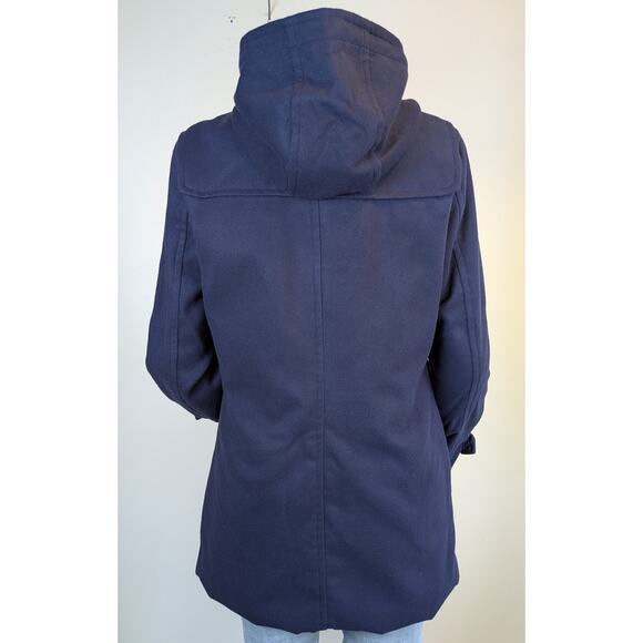 NEW Astor PL Duffle Coat Medium Navy Toggle Hooded Winter Outerwear Cabincore - Picture 8 of 12